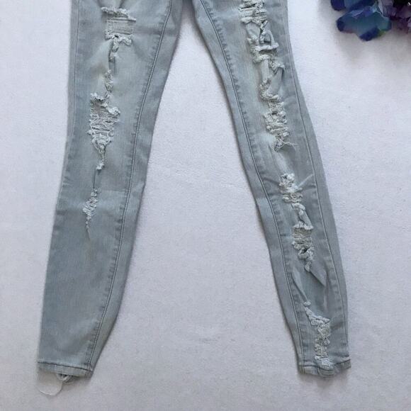 Almost Famous NWT High Rise Skinny Jeans Juniors 0 - Picture 4 of 11
